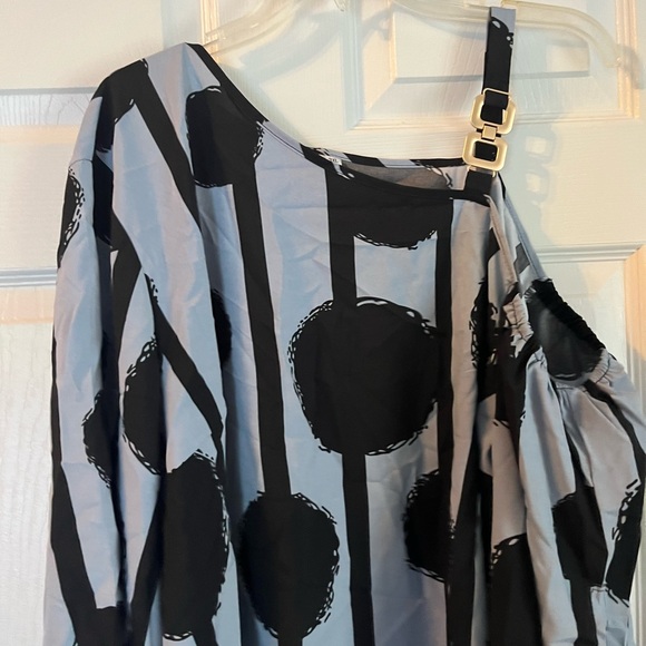 Women Plus Size One Shoulder Fashion Summer Sexy Loose Relaxed Fit Top 14W -22W - Picture 6 of 6